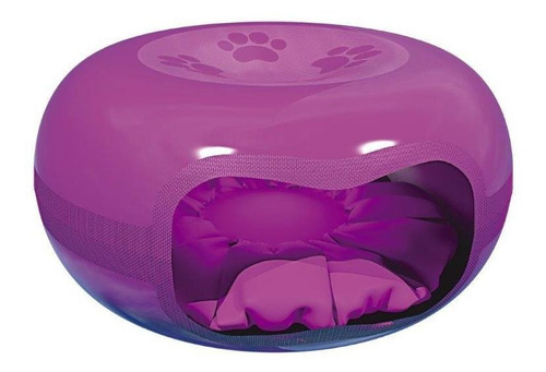 Casinha Cama Toca Para Gato Formato De Donuts Rosquinha Cor Rosa