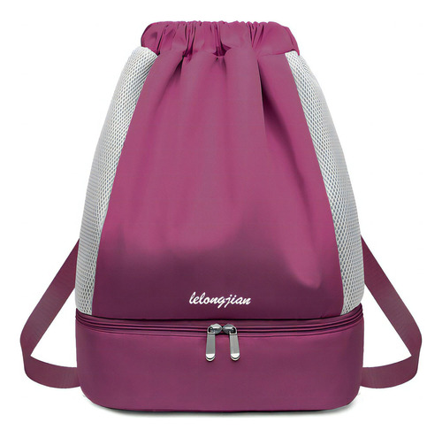 Bolsa Mochila Semi Impermavel Ajustavel Moderna Cor Roxo