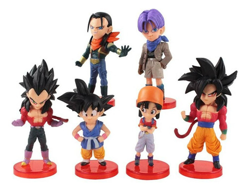 Figura Muñeco Set Dragon Ball Gt Goku Anime Juguete 