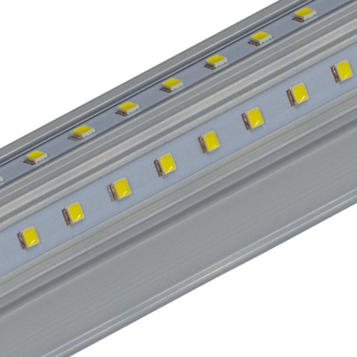 Imagen 4 de 6 de 10 Regleta Tubo Led Doble 30w Con Base Integrada Aluminio