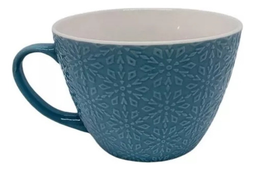Mug Taza Pocillo Ceramica Bebida Cafe Color Azul Azul
