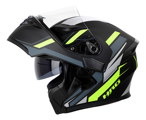 Casco Hro 3400dv Prair Abatible Mate Doble Visor