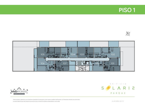Imagen 6 de 10 de Solaris Parque | Apartamento De 1 Dormitorio A La Venta En Punta Gorda | Al Frente Full Amenities
