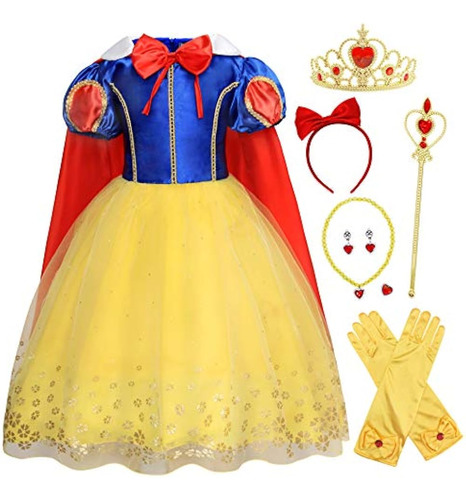 Vestido Henzworld Para Niñas Pequeñas, Disfraz De Princesa, 