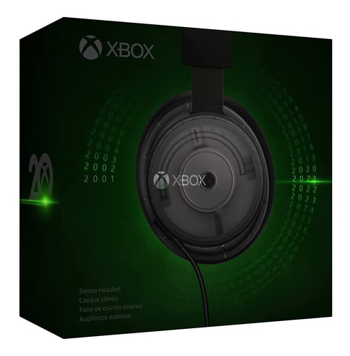 Imagen 6 de 10 de Audífonos Headset Xbox Edición Especial 20 Aniversario Gamer Color Negro
