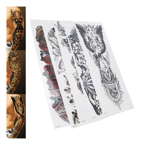 Fake S Sticker Full Arm Ticker Waterproof Ticker Lifelike
