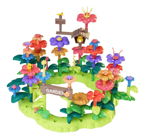 Juego De Bloques De Flores En Crecimiento 93 Piezas