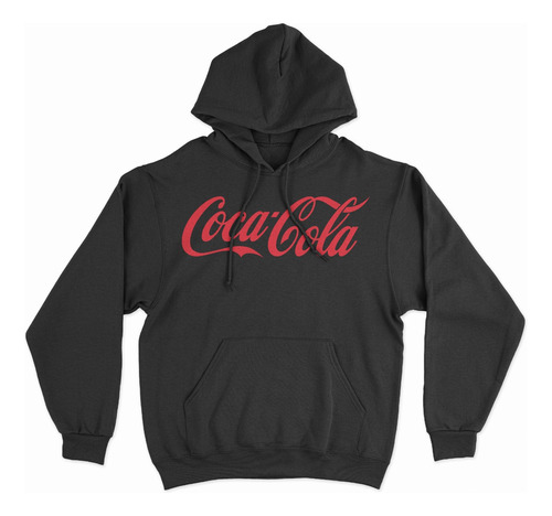 Buzo Hoodie Con Capucha Adulto De Logo Gaseosa Coca-cola