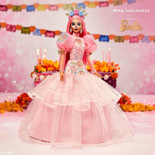 Barbie Día De Muertos X Pink Magnolia