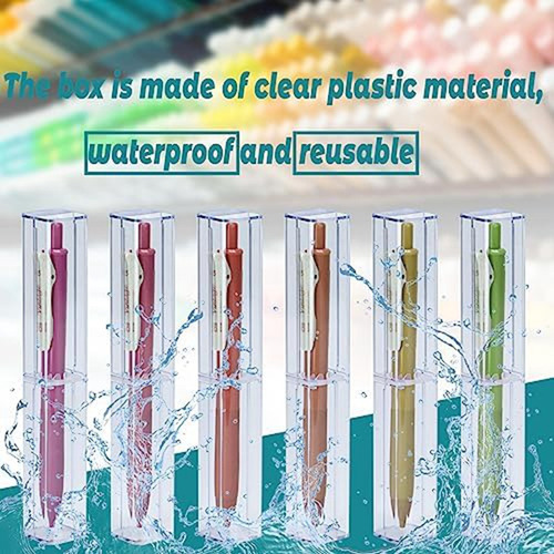 // Estuche De 25 Lápices De Acrílico Transparente,