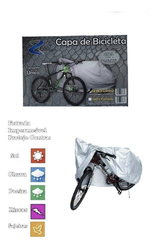 Capa Protetora Sol / Chuva Impermeavel Para Cobrir Bicicleta