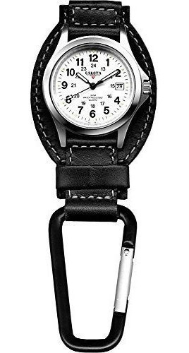 Reloj Con Clip De Campo De Cuero Dakota Watch Company