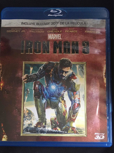 Iron Man 3. Blu-ray 3d. Usado