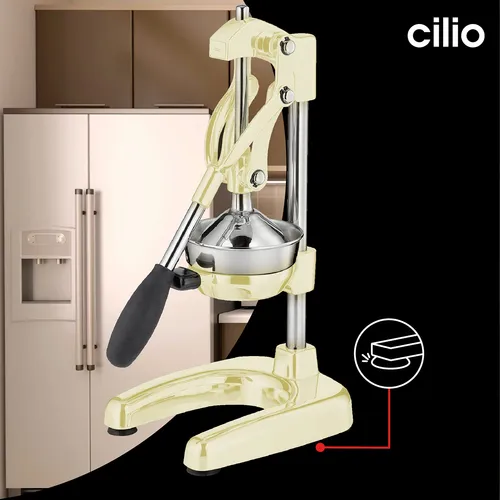 Exprimidor Profesional Cilio Profi-saftpresse Acero Crema