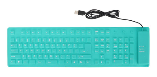 Teclado De Silicona Plegable De 108 Teclas Con Cable Usb A P