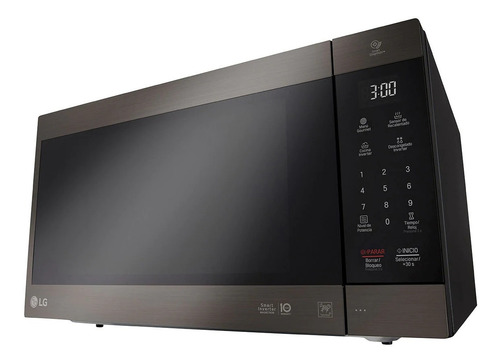 Microondas Grill LG MS2097HST Inverter negro 56L 127V