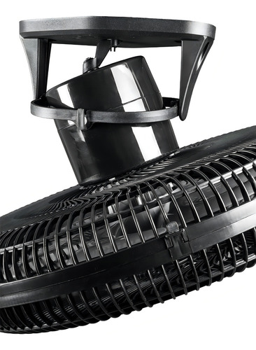 Ventilador Oscilante Venti-delta Oscilante Parede Preto Com 6 Pás De Platico, 50 cm De Diâmetro 170w