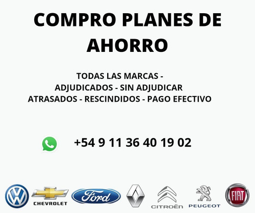 Cotizo Planes Todas Las Marcas! Rombo Ovalo Vw Fiat Autoplan