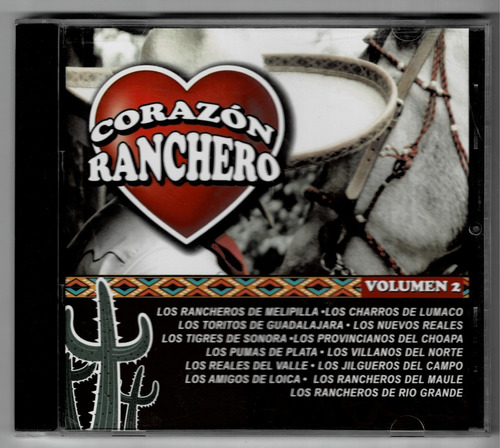 Varios: Corazón Ranchero Vol.2 (cd Usado, Ed. Chilena)