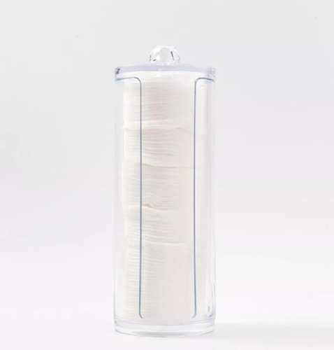 Organizador Porta Discos De Algodon Acrilico Maquillaje