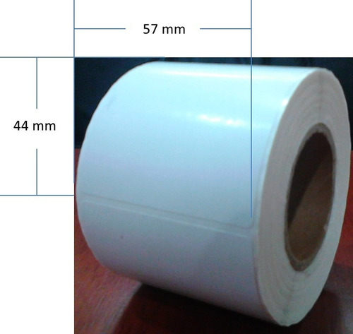 Rollo De Etiquetas Para Balanzas 57 X 44 Mm Pack De 6 Und