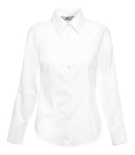 Camisa Oxford Blanca Para Dama De Trabajo 