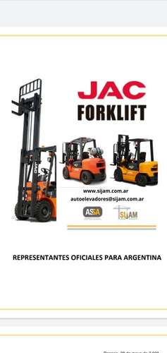 Autoelevador 3 Toneladas Torre Triple 4800 Mm Jac Forklift