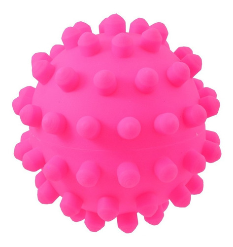 Brinquedo Bolinha Mamona Para Cães 9,5cm Cor Rosa Líder Pet