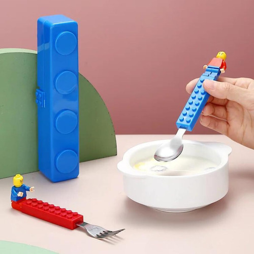 Set De Cubiertos Para Niños Cubiertos Portatiles Acero