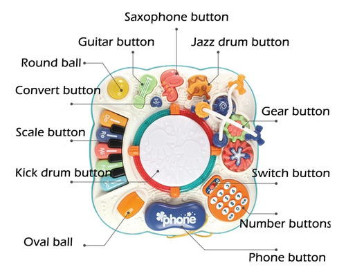 Mesa Juegos Multifuncional Educativa Para Niños,mesa Estudio