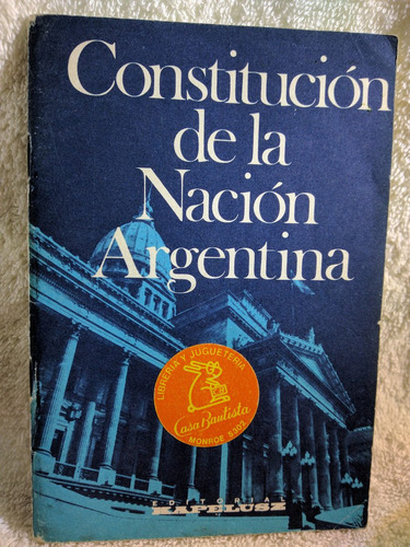 Constitucion De La Nacion Argentina 1984 /en Belgrano