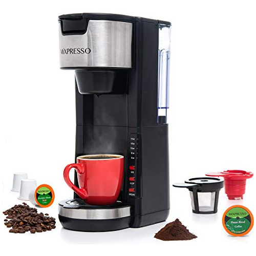 Mixpresso Single Serve 2 En 1 Coffee Brewer K-cup 196wh