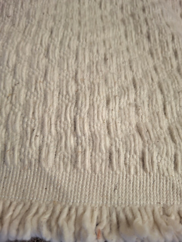 Manta Rústica Pie De Cama Algodón Doble Tejido Natural Tramado