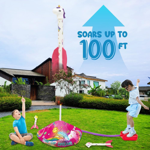 Juego De Lanzador De Cohetes De Unicornio Para Niños, Juguet