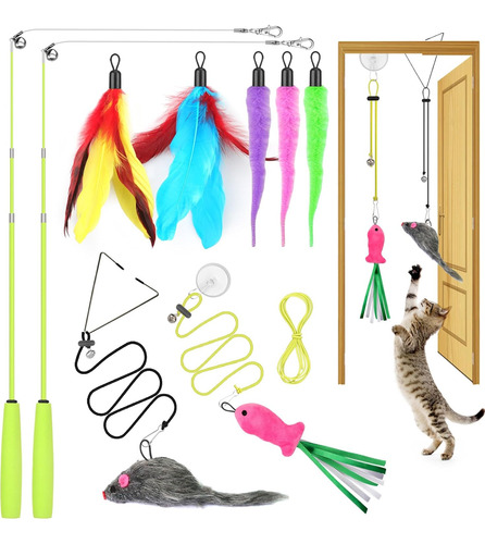 Juegos De Gato Interactivos, 2 Varitas Retráctiles, 5 Tental