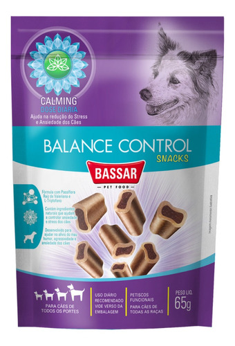Petisco P/ Cachorro Bassar Balance Control Calming 65g