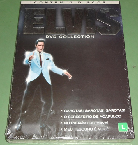 Elvis Presley Dvd Collection Box Com 4 Filmes Novo E Lacrado