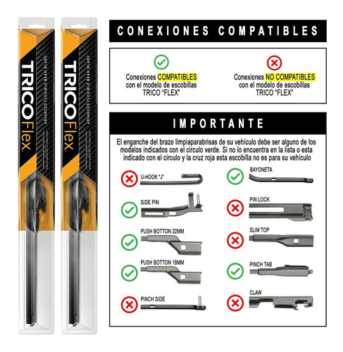 Escobillas Limpiaparabrisas Honda Civic 2017-