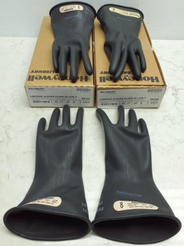 2 Pair Salisbury 11  Linesman Glove E0011b/8 Class 00 Si Zzk