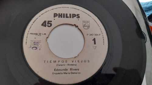 Vinilo Single De Edmundo Rivero Tiempos Viejos(r37