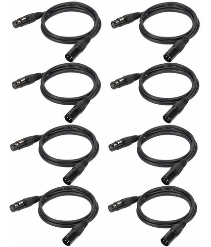 Cable Dmx De 6.5 Pies / 6.6 ft, 8 Cables Dmx Eyeshot De 3 Pi