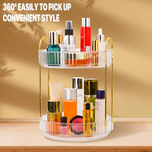 Almacenamiento Giratorio De Maquillaje De Baño, Estante 2 Ni