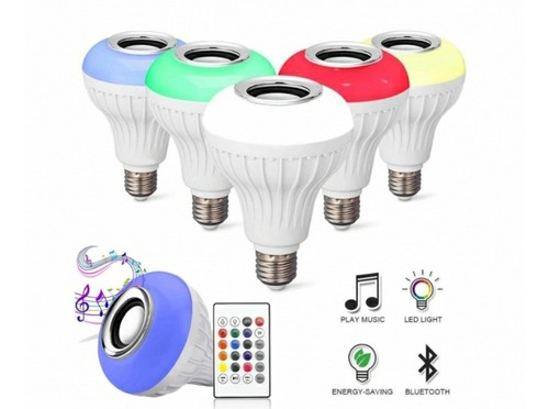 Bombillos Led Multicolor Con Corneta Y Control Inalámbrico. 