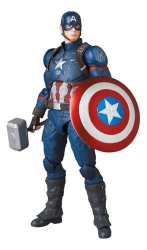 Figura Mafex 130 Captain America (endgame Ver.) Medicom Toy