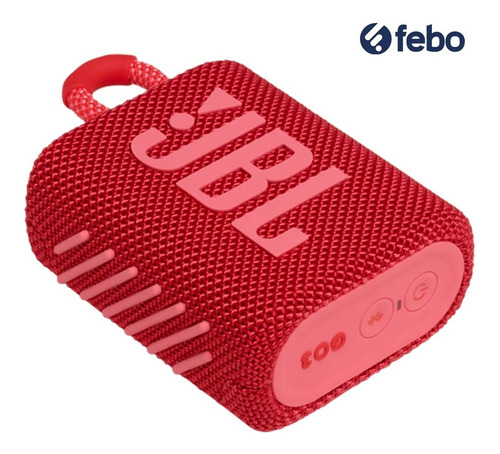 Imagen 2 de 6 de Parlante Jbl Go 3 Portátil Con Bluetooth Red Febo