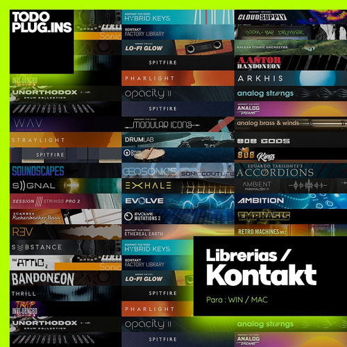 Imagen 1 de 3 de Kontakt - Librerias A Pedido - Todoplugins.