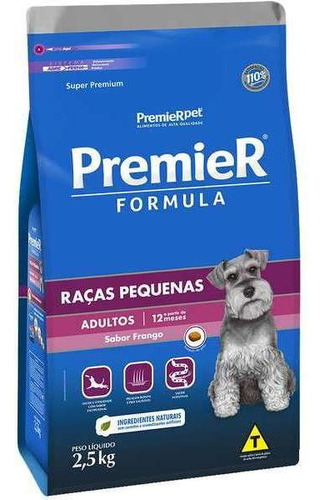 Ração Premier Formula Cães Adultos Mini Bites 2,5kg