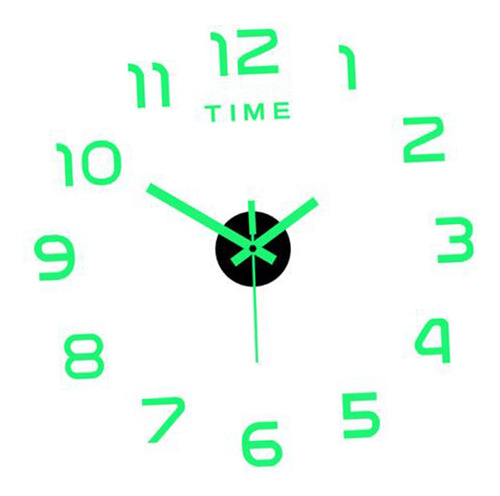 Reloj Mural Luminoso Pegatinas 3d Pegatina De Pared, Diseño