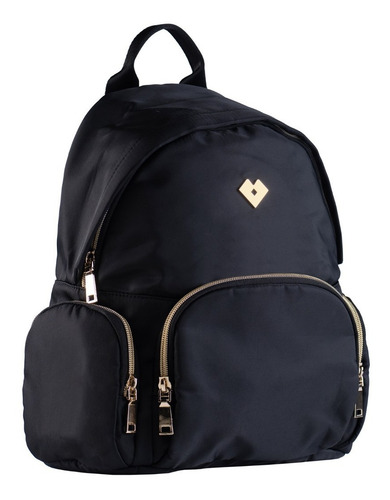 Mochilas Mujer Juveniles, Backpack Tipo Bolsa Dama Luckyly Color Negro