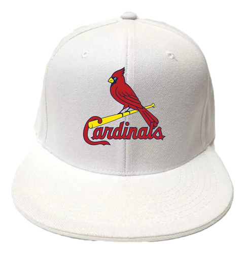 Gorra Blanca Plana Cardenales San Luis Unisex Unitalla